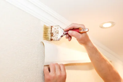 Pose de papier peint à Apchon — revêtements muraux et toiles de verre